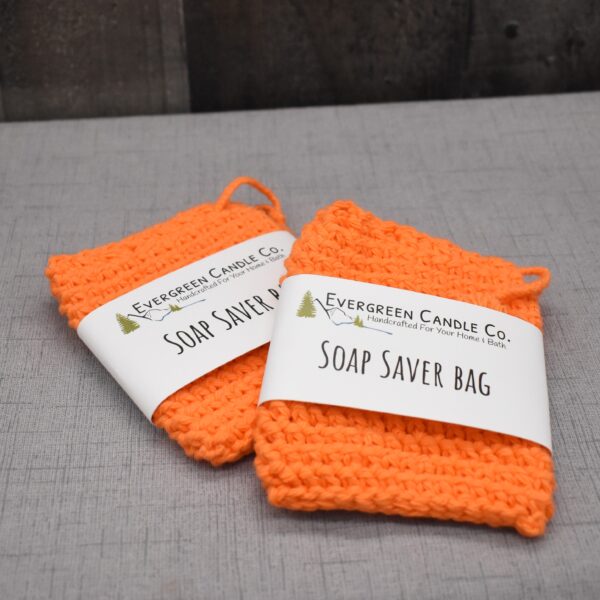 Orange Soap Saver Bag Set
